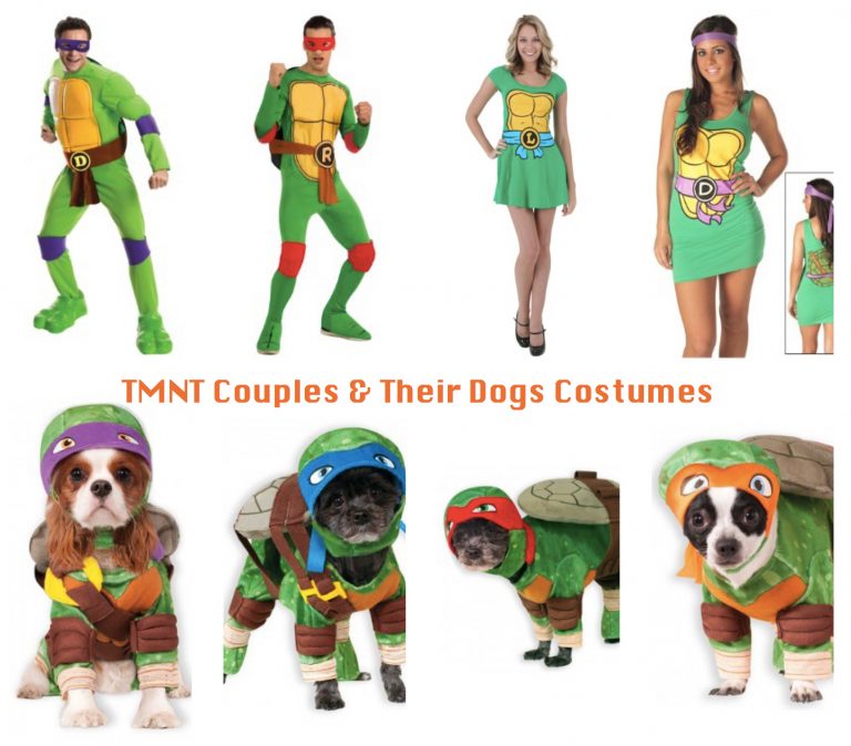 Matching Couples & Their Dog Costumes Halloween