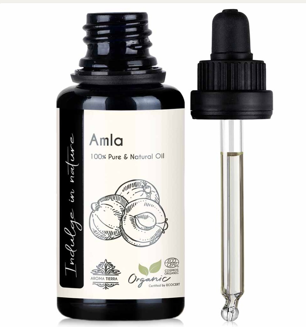 Aroma Tierra Amla Oil (Indian Gooseberry) 100 Pure & Organic Hair