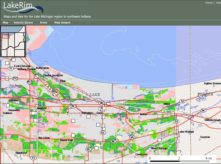 Northern Indiana Lakes Map MONDAY MASHUP Explore Indiana’s Great Lake shoreline Great Lakes Echo