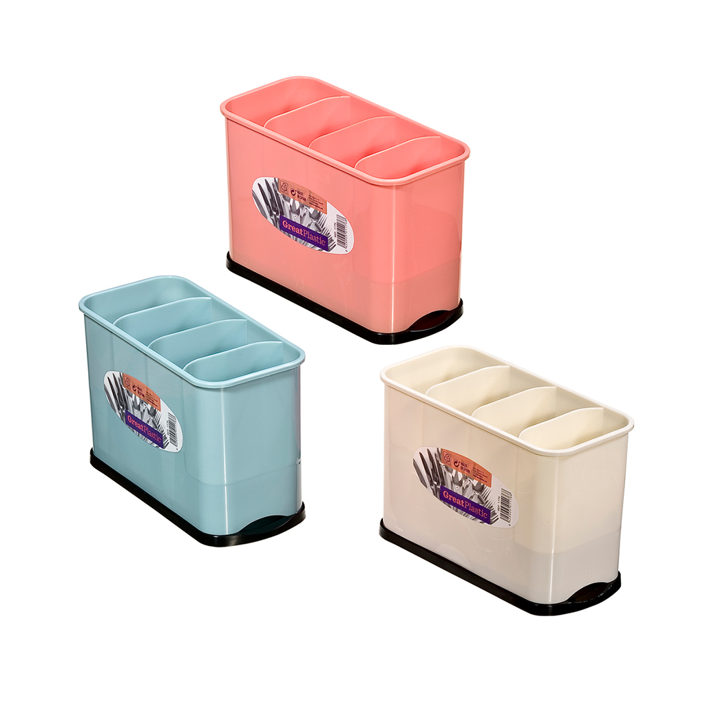 Rect Cutlery Drainer with Tray Colour Great Plastic