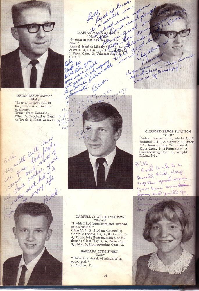 Barnum High School 1967 Grade 12