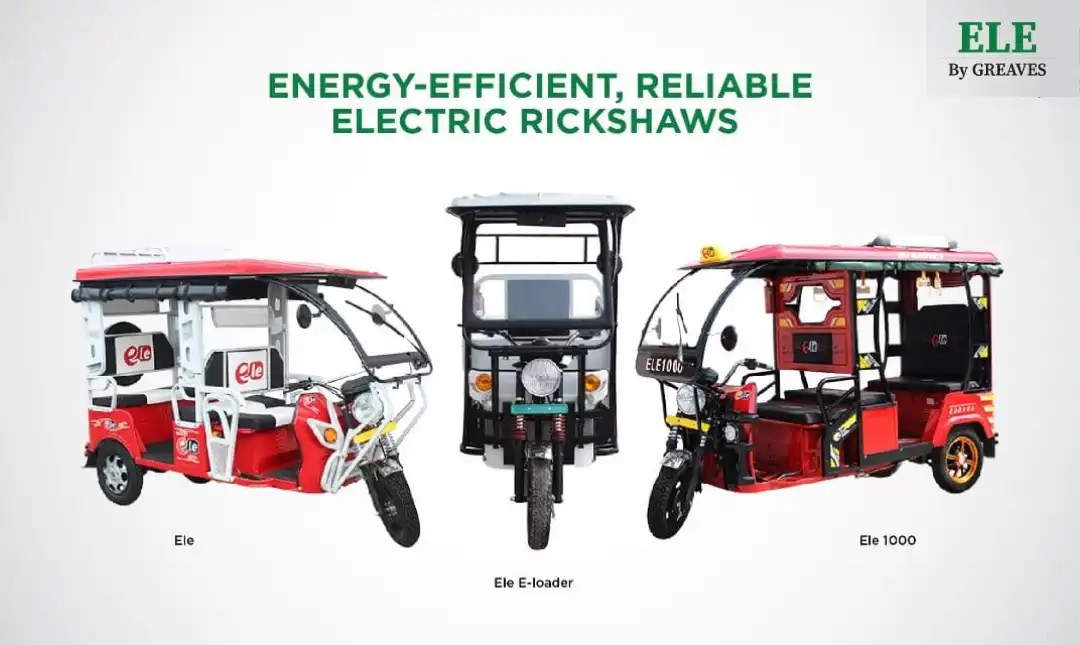 Greaves Electric 3 Wheeler Ele ERickshaw Greaves