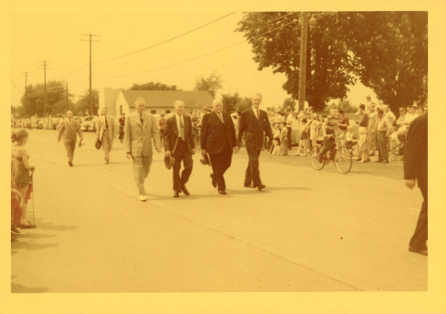 Al Skinner and Vince Tofany Marching in the Memorial Day Parade Town