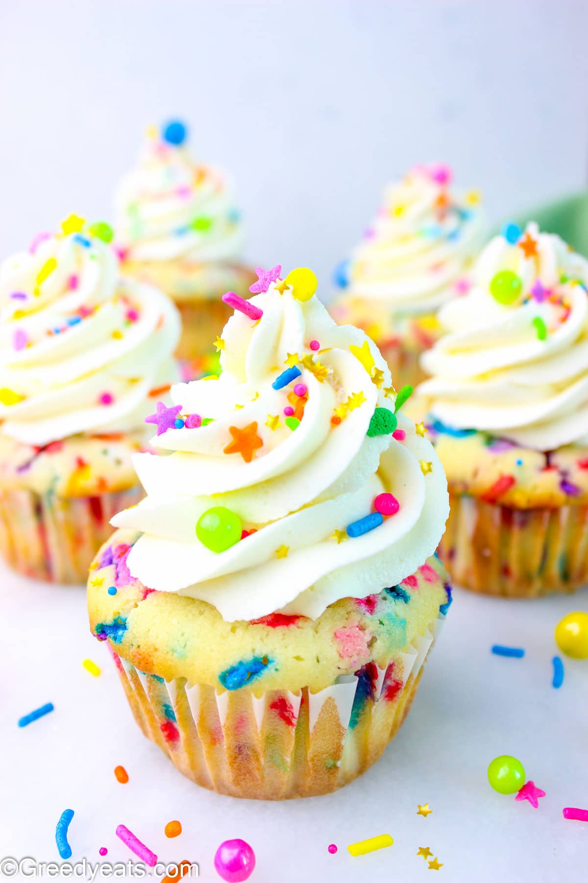Homemade Funfetti Cupcakes Recipe Greedy Eats