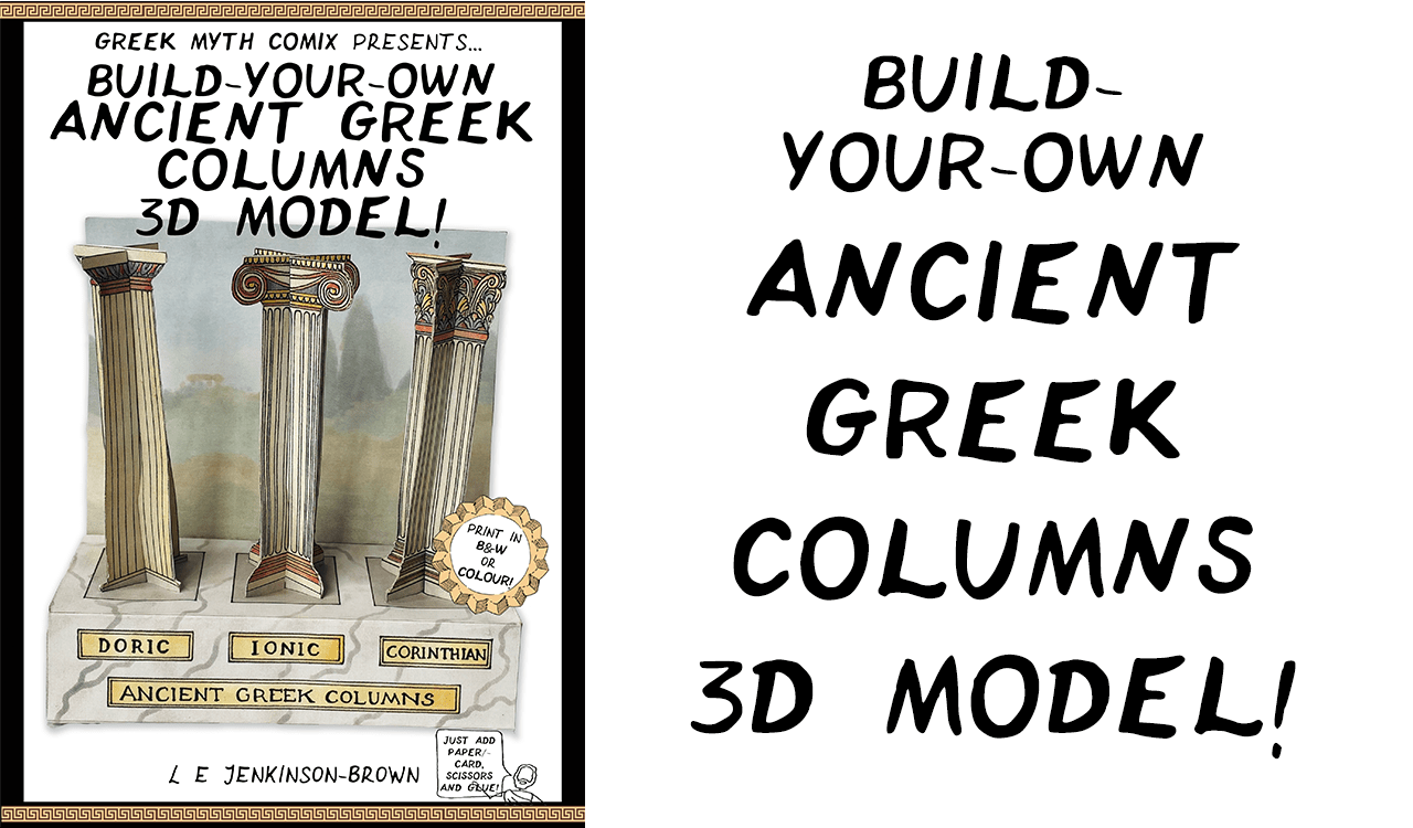 NEW BuildYourOwn Ancient Greek Columns 3D model! Greek Myth Comix