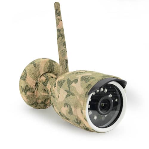 IP Bird Feeder Camera Green Backyard