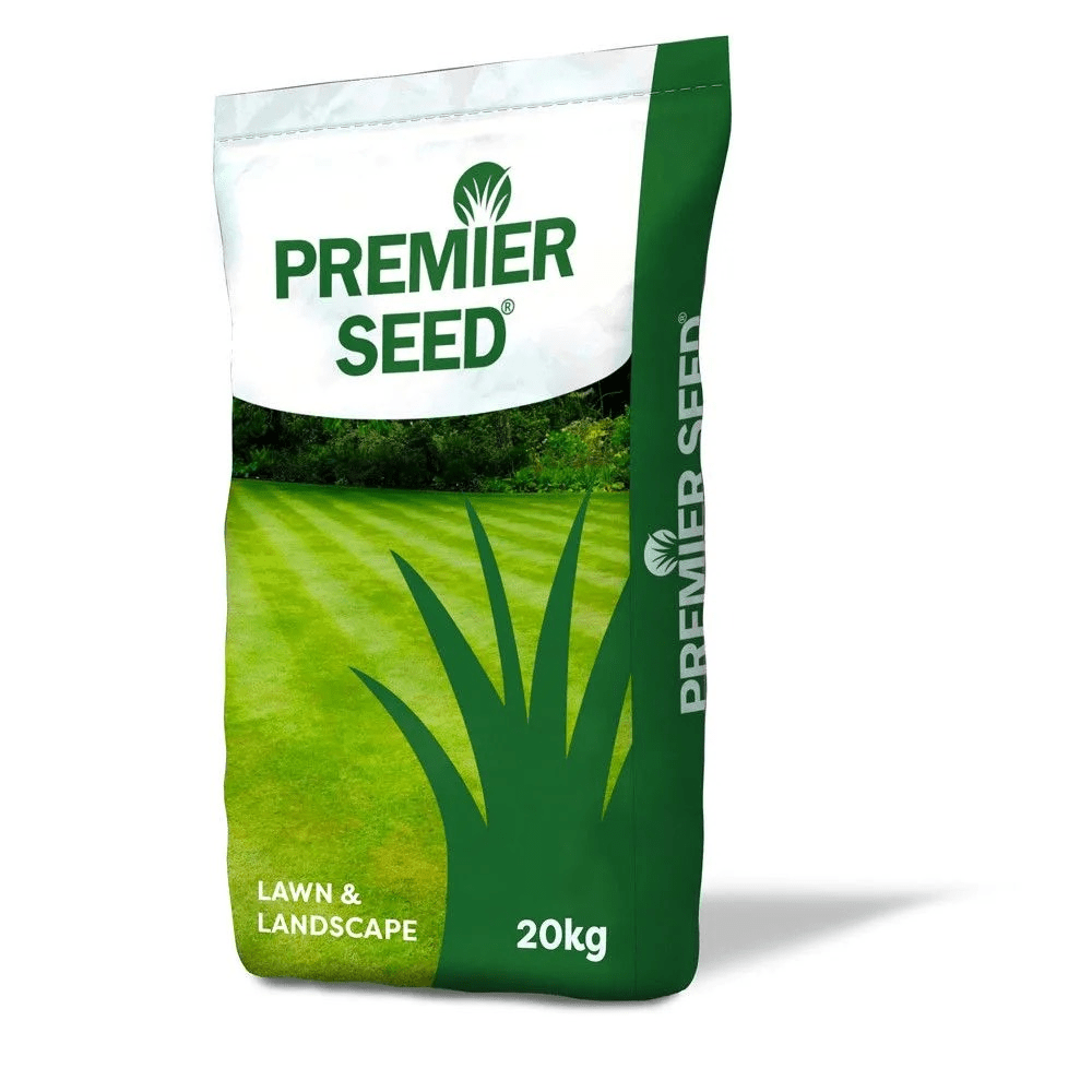 Premier Seed Quality Hard Wearing Lawn Seed 20Kg (Covers 1000m2