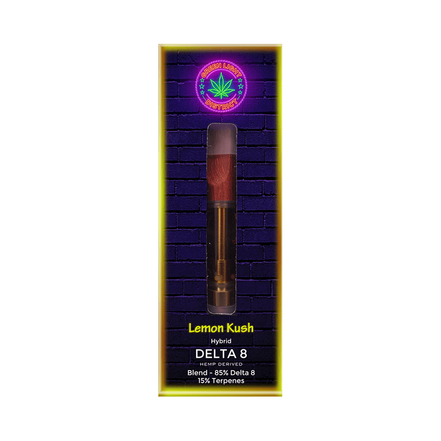 Lemon Kush Delta 8 Cartridge Green Light District