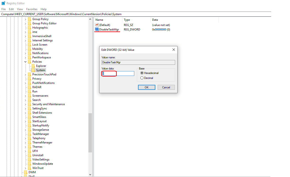 How to fix "Task Manager has been disabled by your administrator" error
