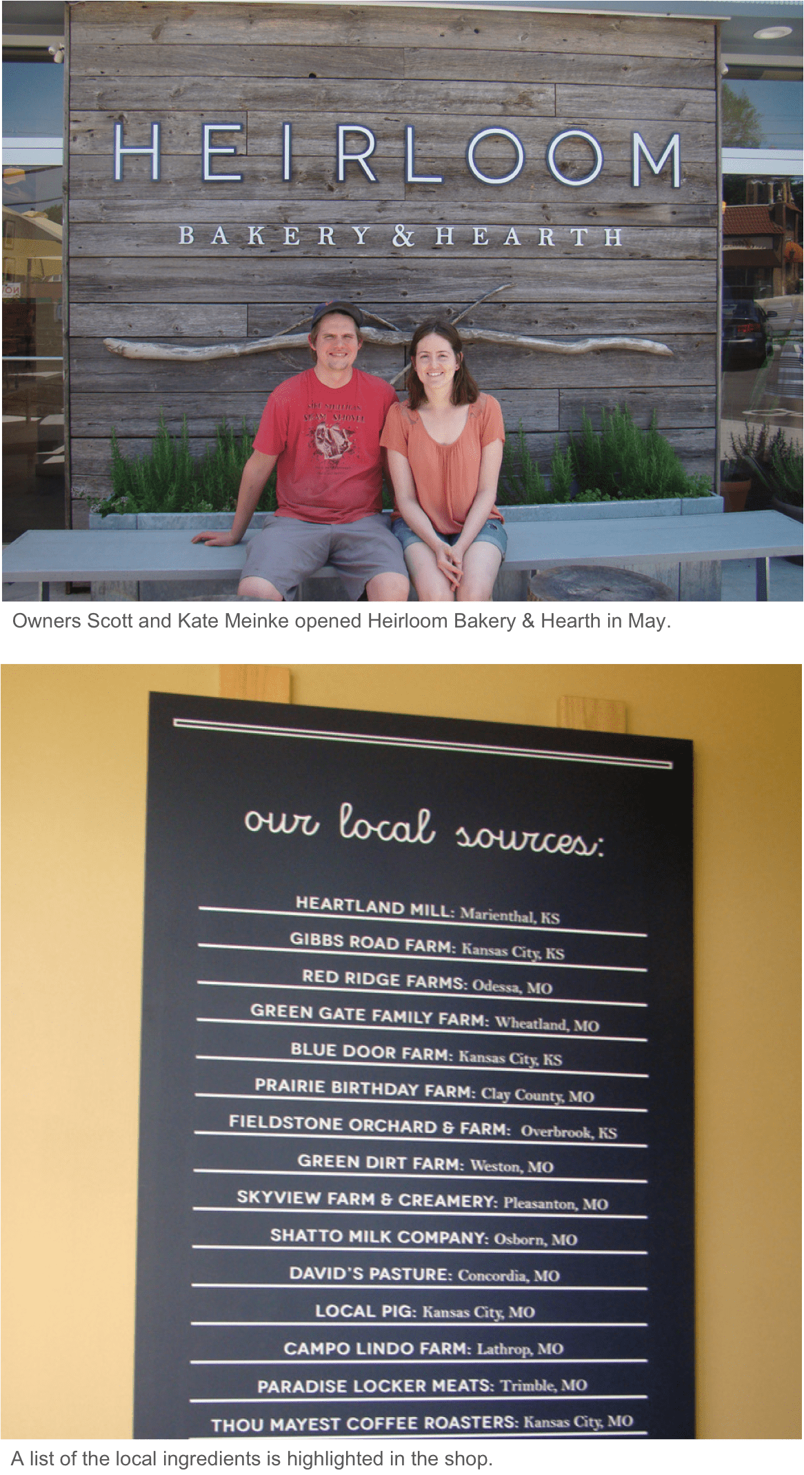 Heirloom Bakery highlights local farms and family recipes