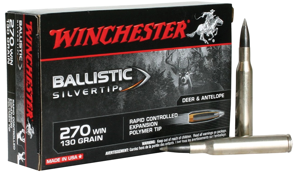 Winchester Ammo SBST270 Ballistic Silvertip 270 Win 130 Gr Rapid Controlled Expansion Polymer