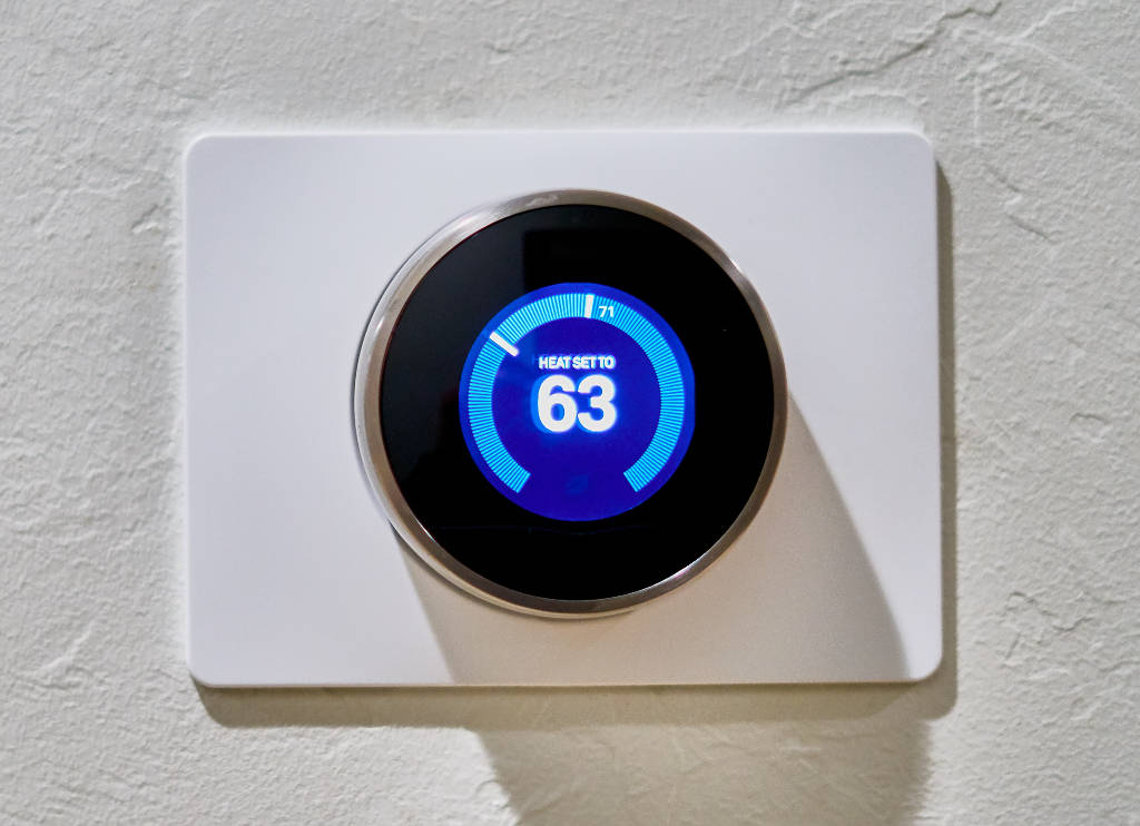 Digital thermostat.