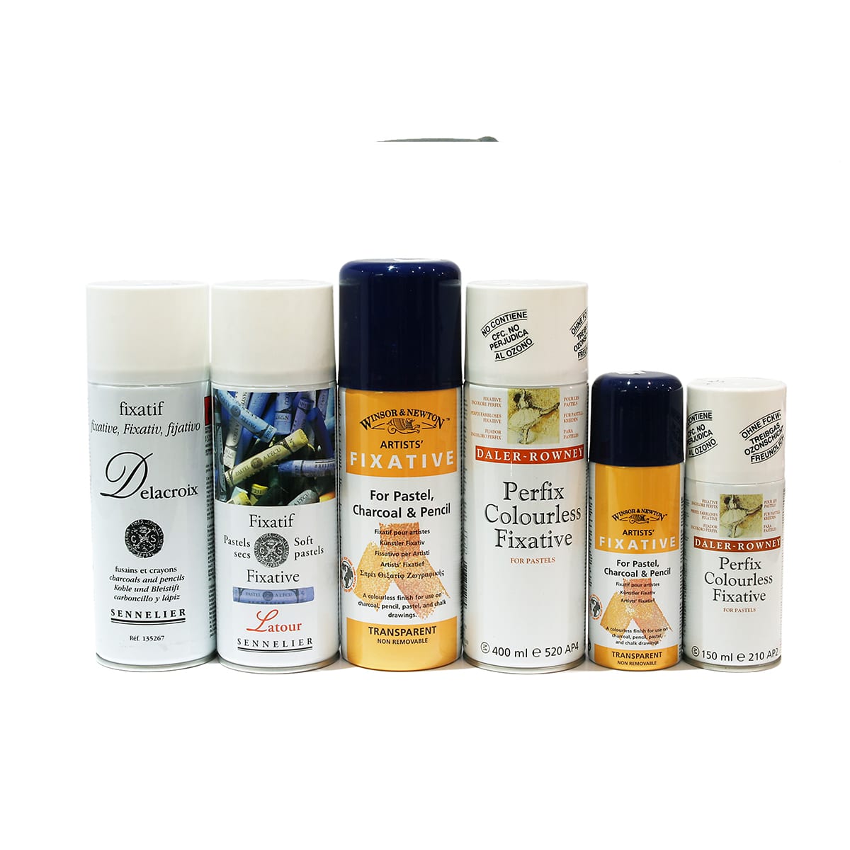 Daler Rowney Perfix Aerosol Fixative Green & Stone of Chelsea