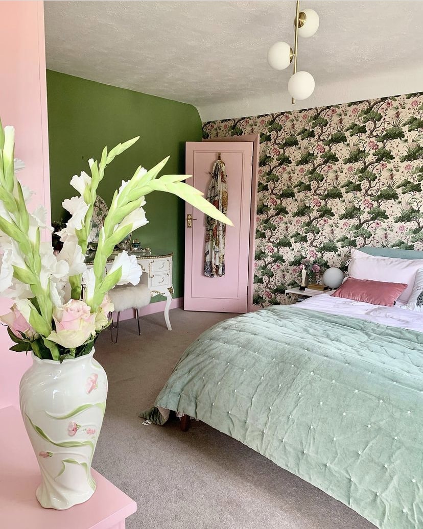 Green and Pink Bedroom Ideas Greenbank Interiors
