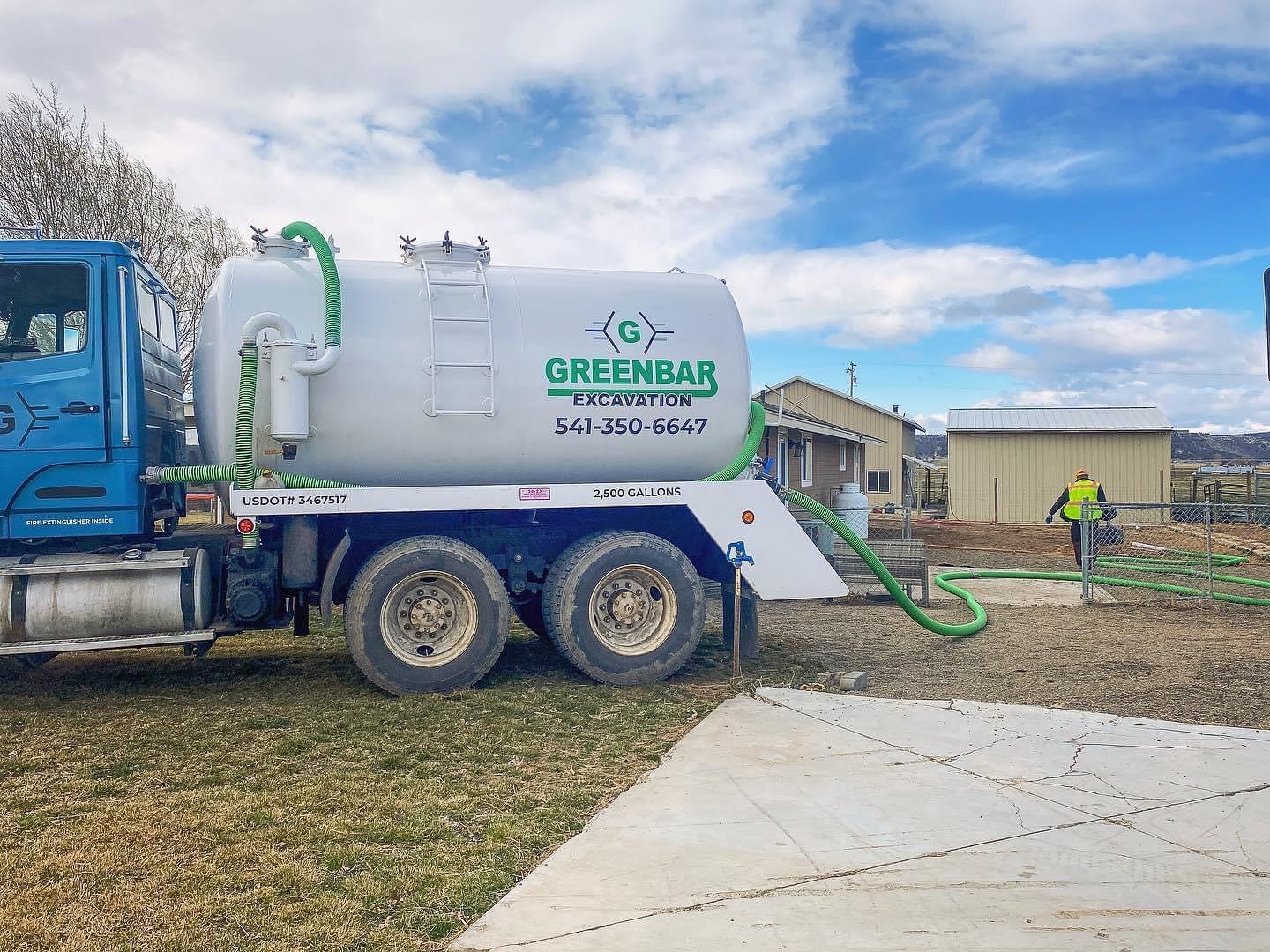 Septic Pumping Central Oregon Greenbar Excavation