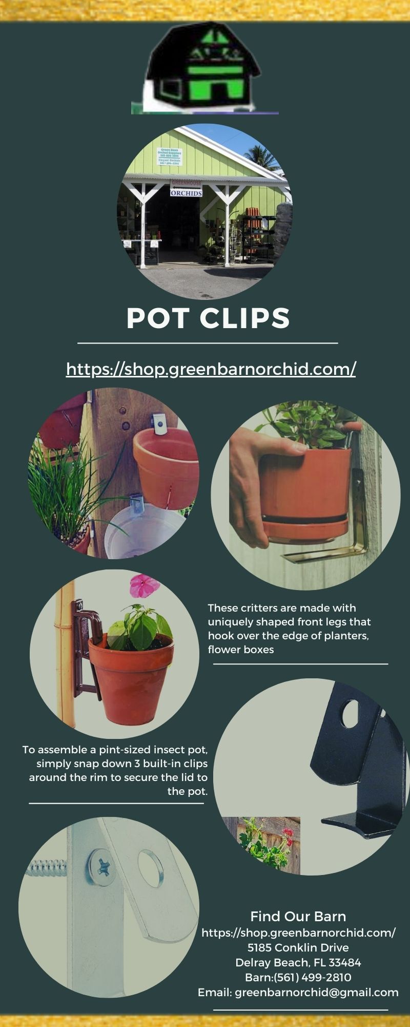 Buy Pot Clips Green Barn Orchid Green Barn Orchid Supplies