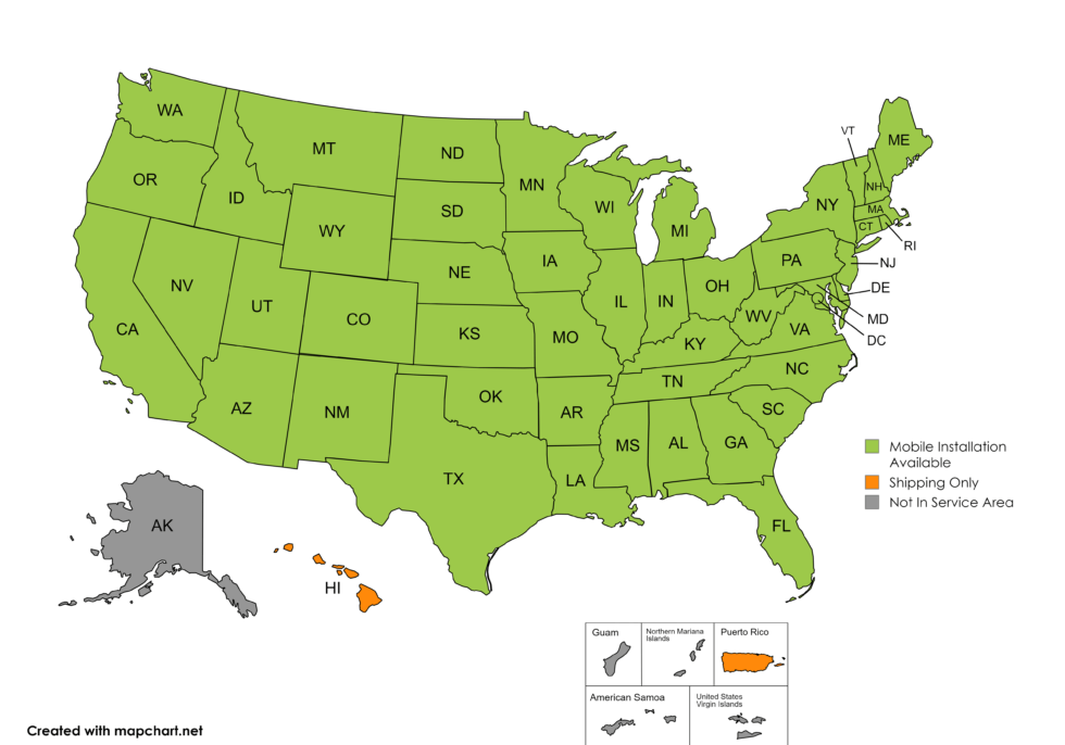 Service Area Shipping Service Green Bean Battery