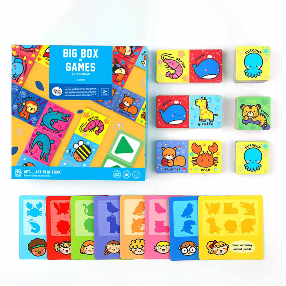 Jar Meló Big Box Of Games Cute Animals 3 Games Greenbean Learning