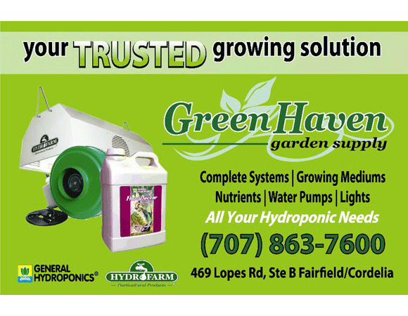 GreenHaven Garden Supply Fairfield California CA 94534 Hydroponic