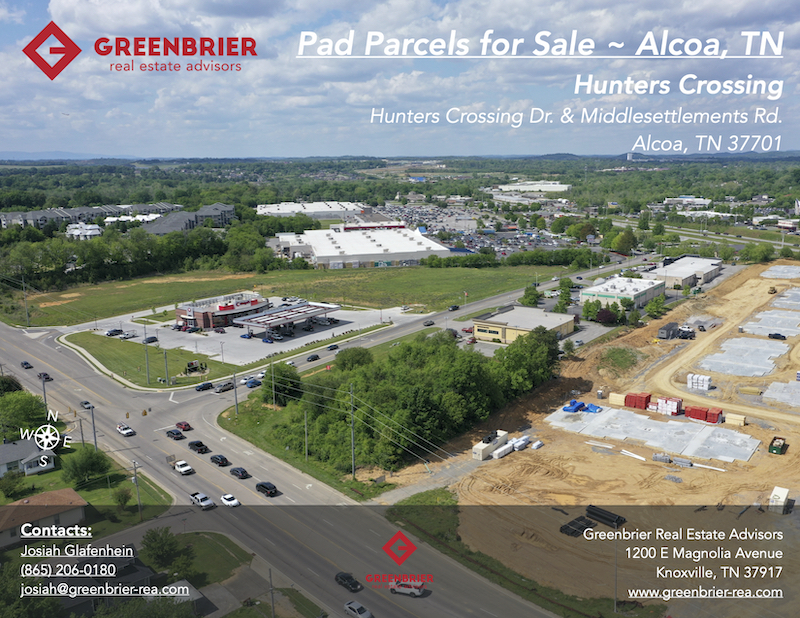 Pad Parcels for Sale Hunters Crossing (Alcoa, TN) Greenbrier