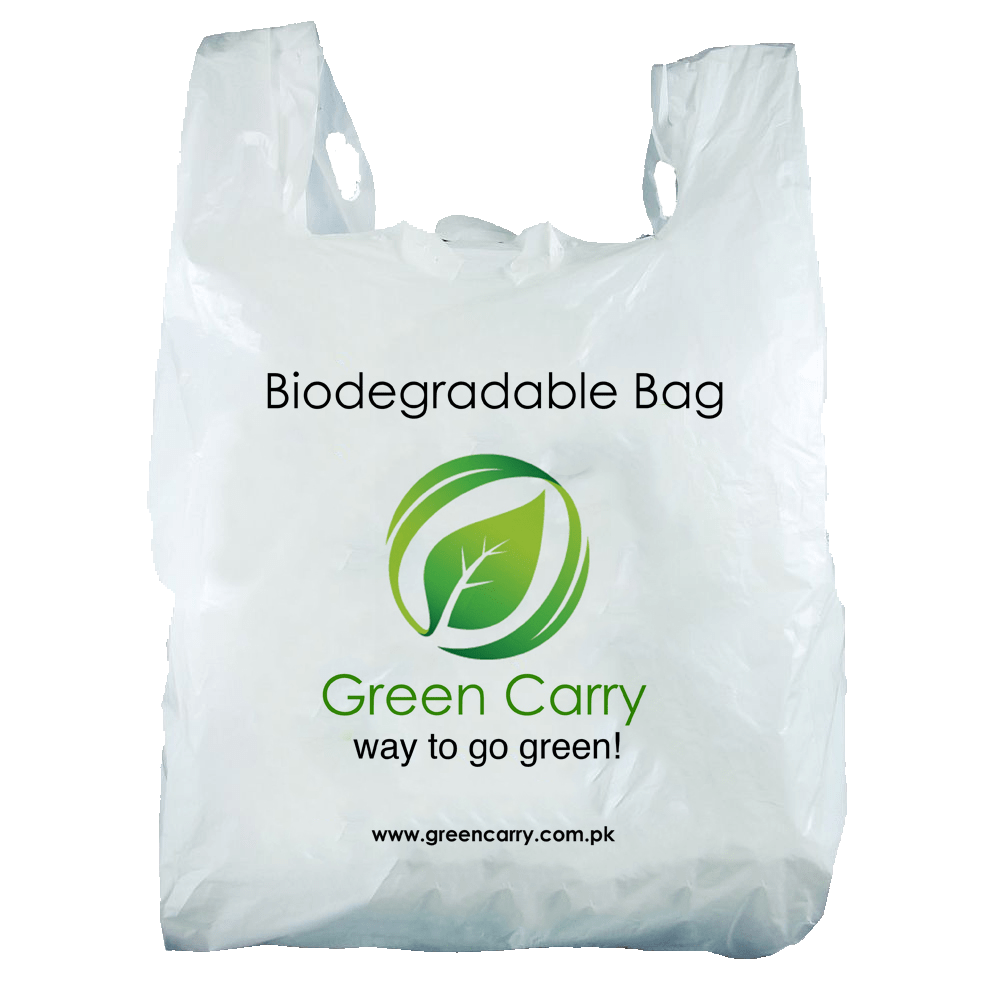 Green Carry Biodegradable Bags in Pakistan Plastic Bags Alternative.