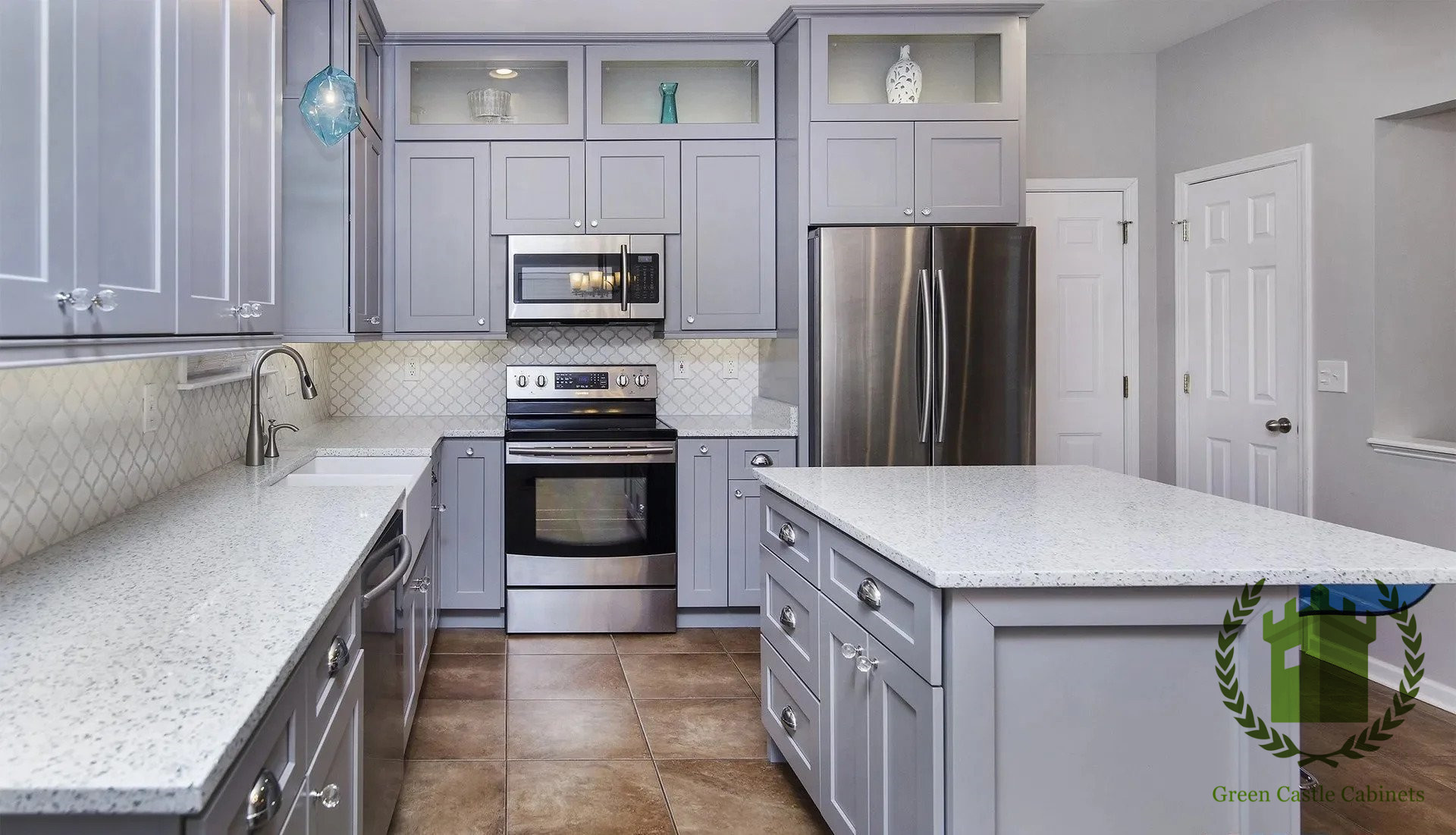 Kitchen Green Castle