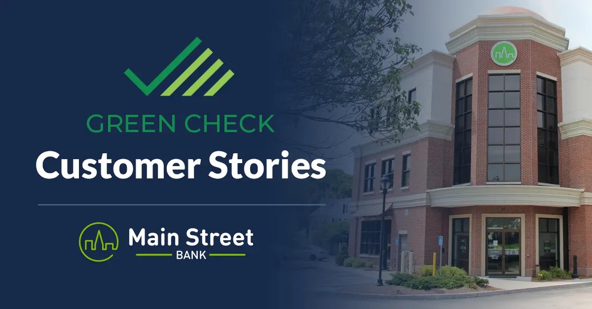 Main Street Bank Green Check