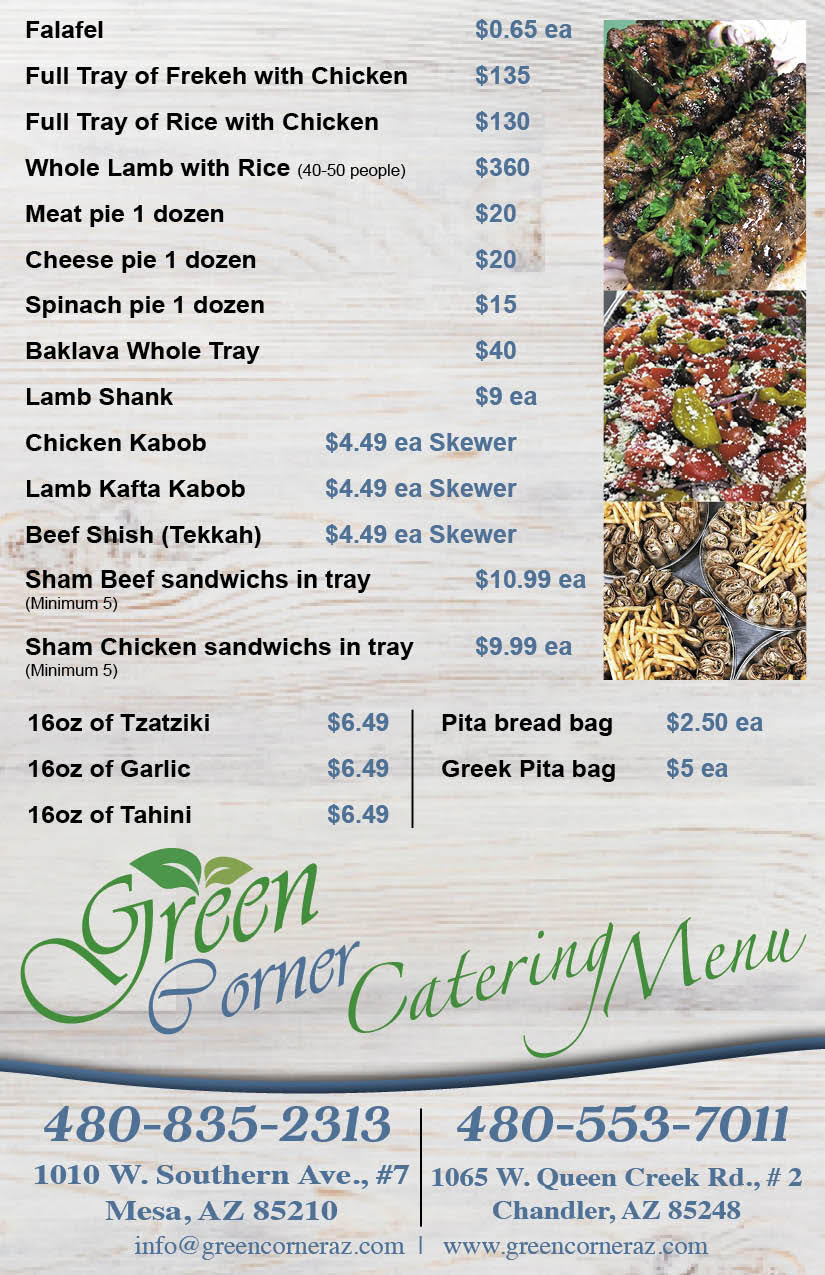 Catering Green Corner Restaurant