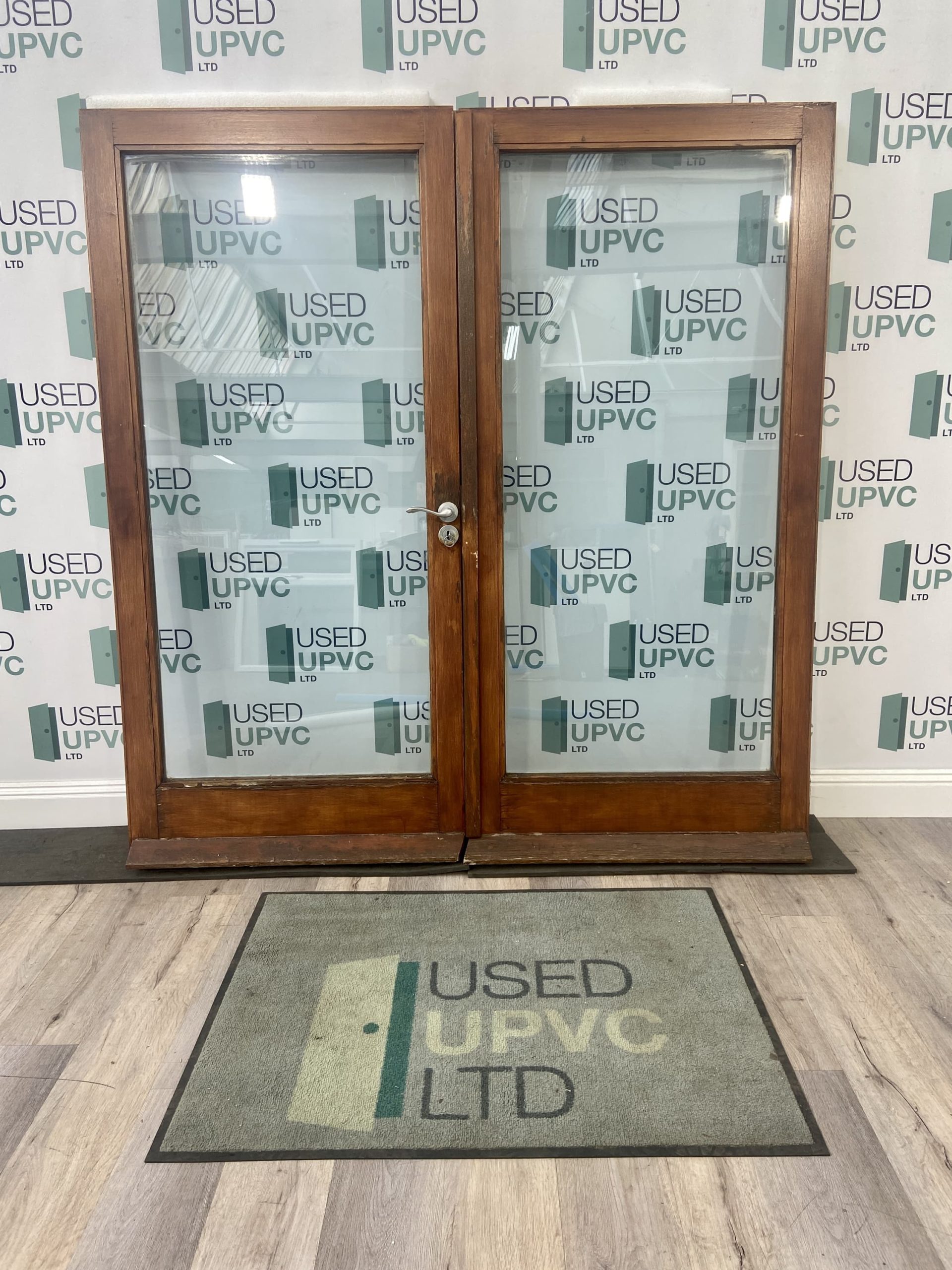 Solid Oak French Doors Inwards Opening Opens Wooden Hardwood External