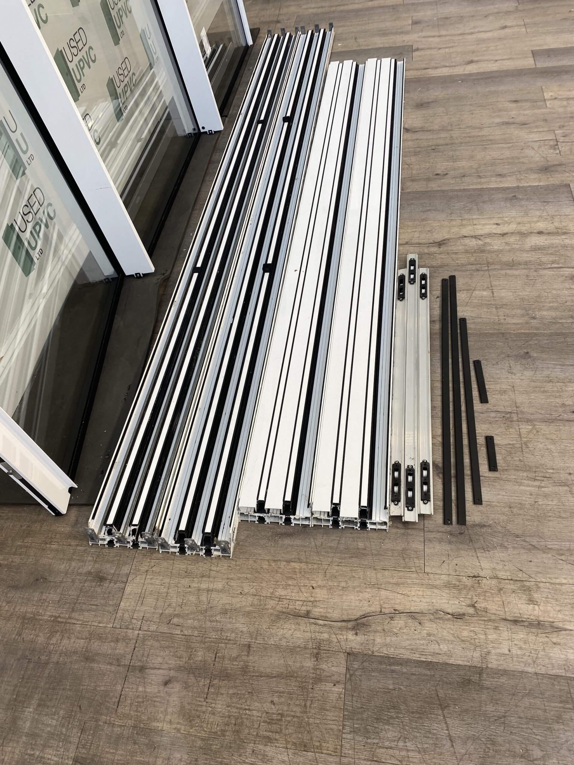 Cortizo Aluminium White Patio/Sliding Doors Green doors