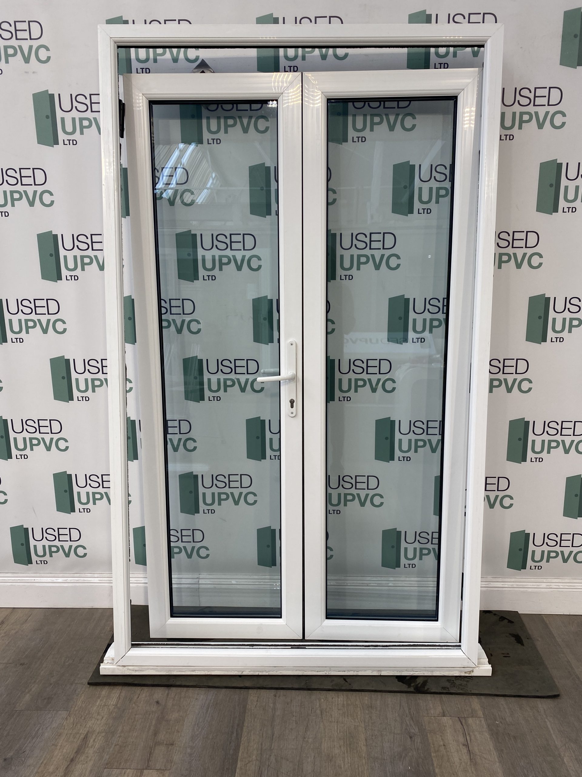 Aluminium White French Doors Green doors