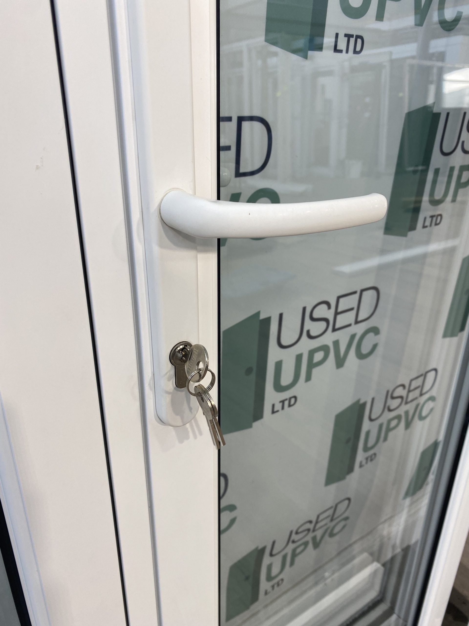 Aluminium White French Doors Green doors