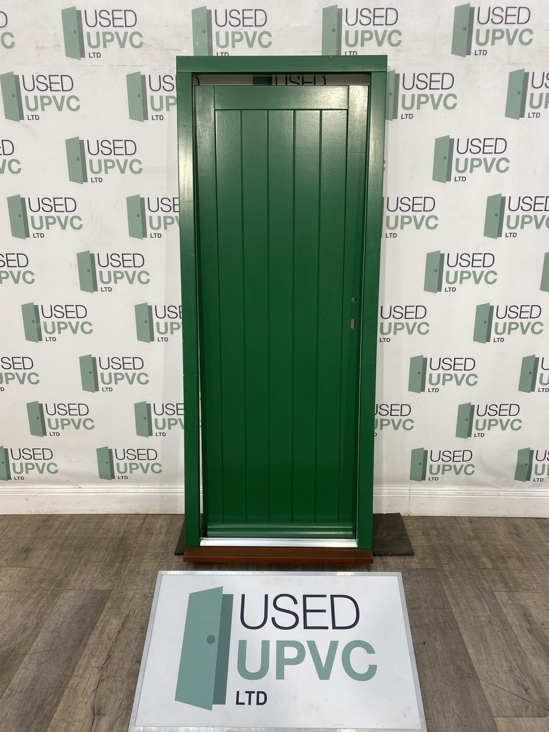 Barnsdale Bespoke Wooden Back Entrance Door Timber Green External New Green doors