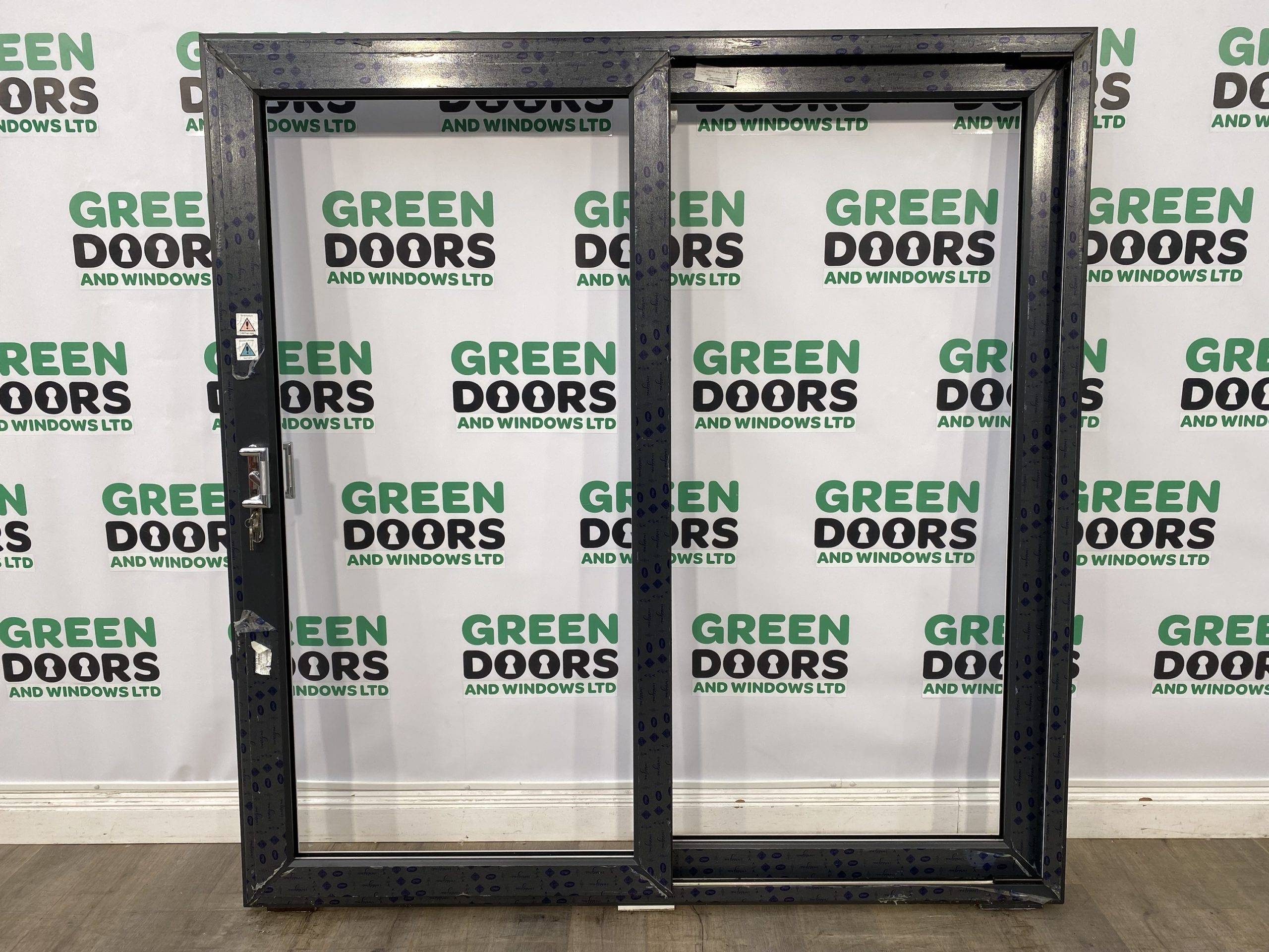 Upvc Anthracite Grey Patio/Sliding Doors Green doors