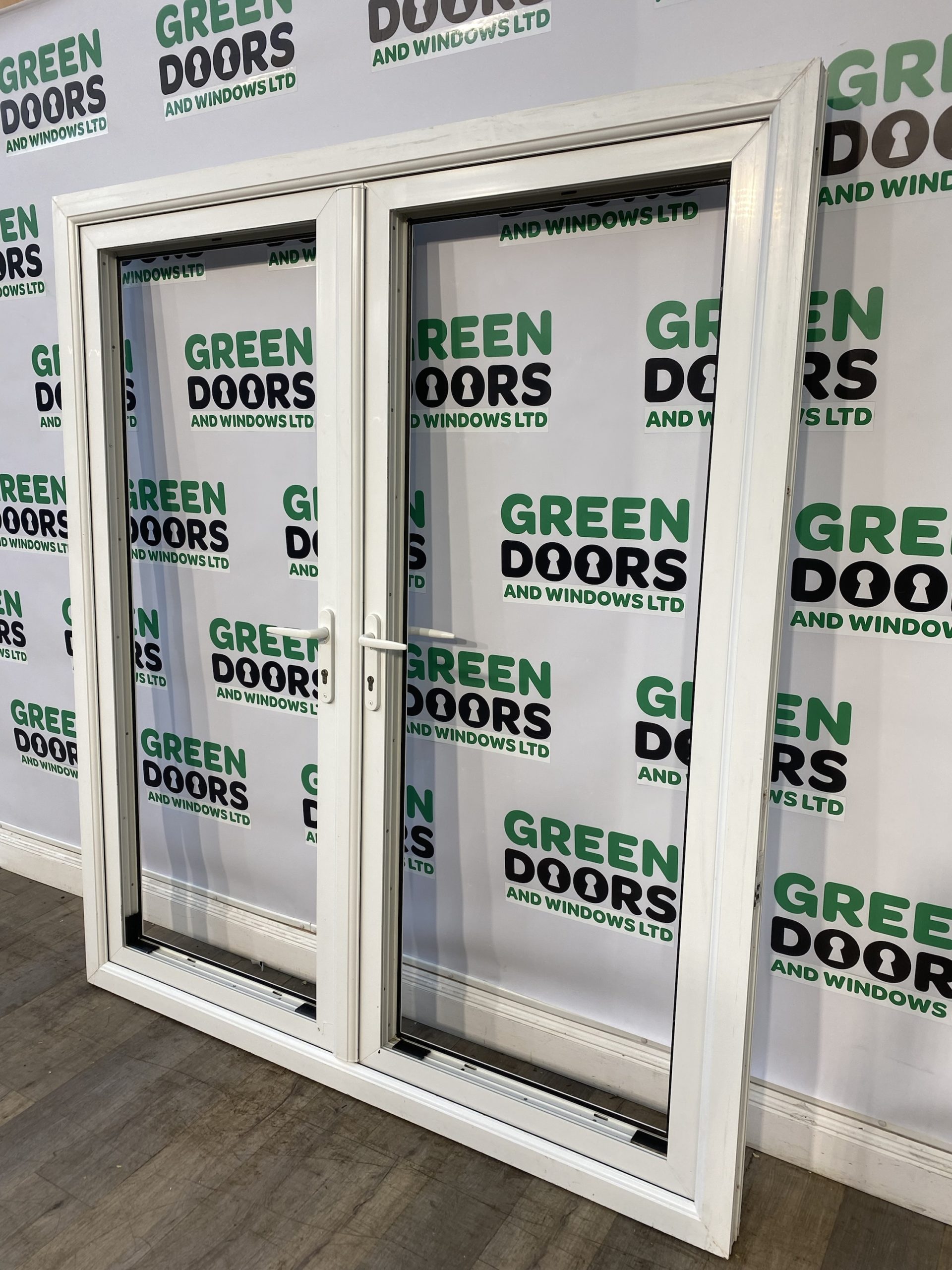 Eurocell Upvc White French Doors Green doors