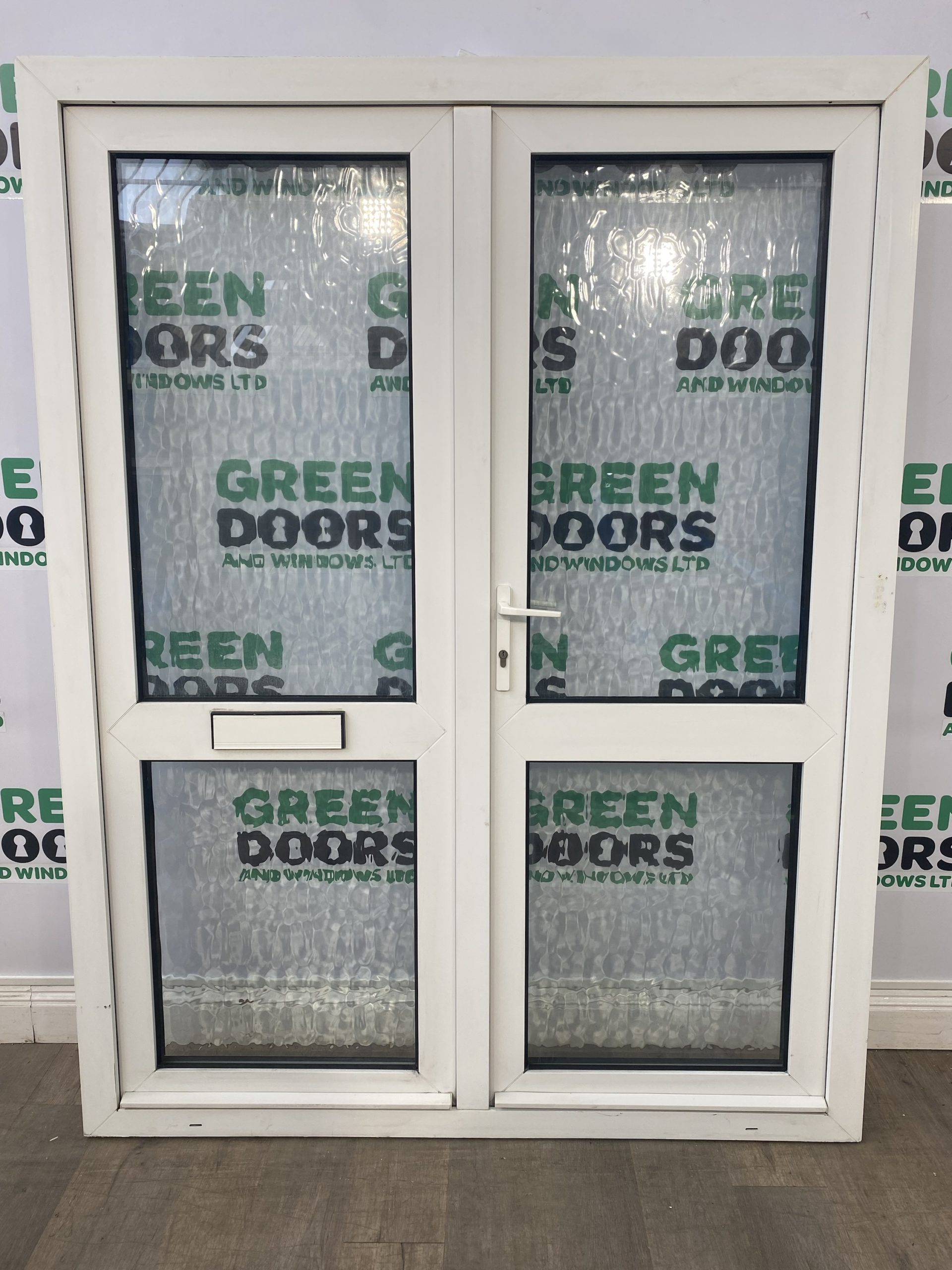 Upvc White French Door Inwards Opening External Exterior Double Glazed