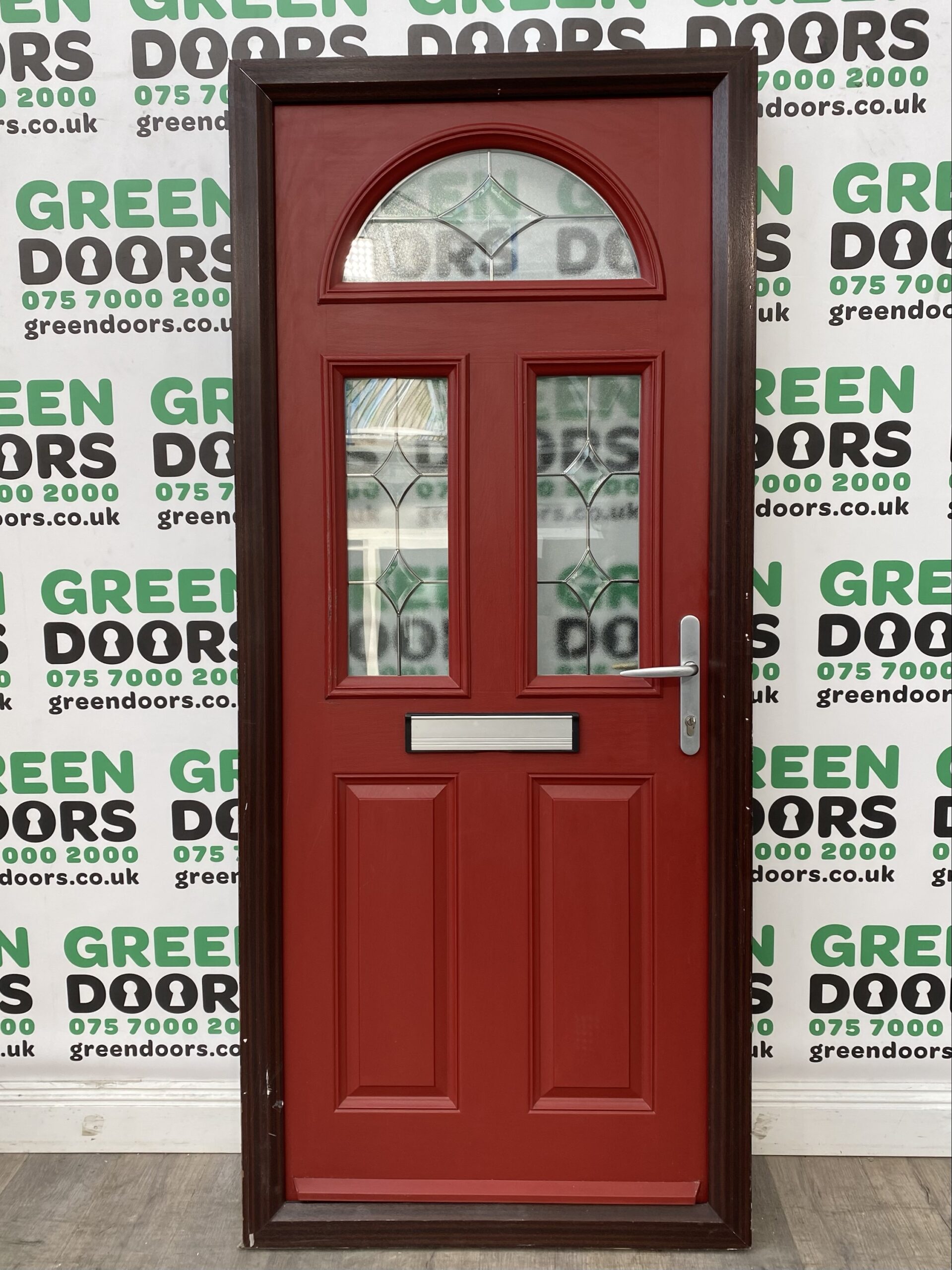 Composite Red Front Door Green doors
