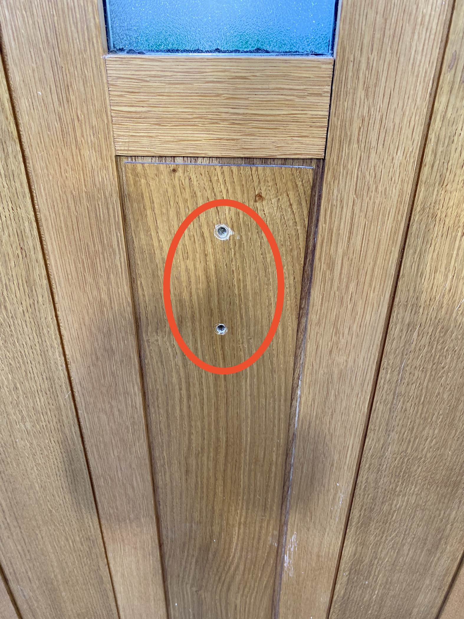 Oak Veneer Green Front Door Green doors