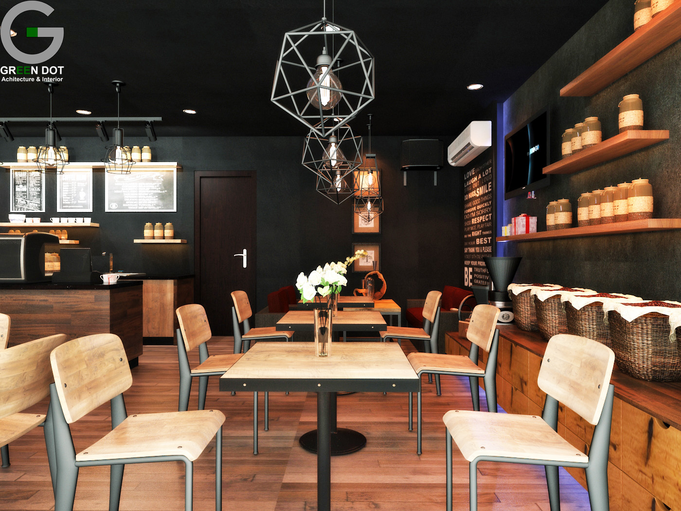 Thiết kế Ruby Land Coffee Quận 10 GREENDOT