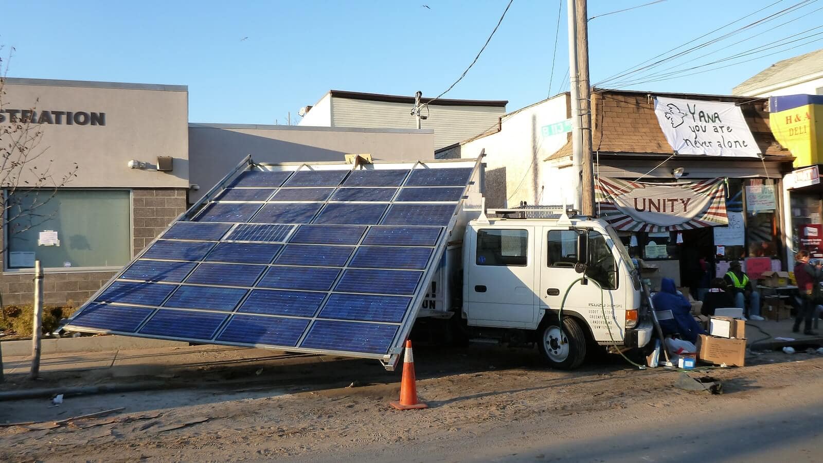 Portable solar panels bring power to Sandyaffected communities Greener Ideal