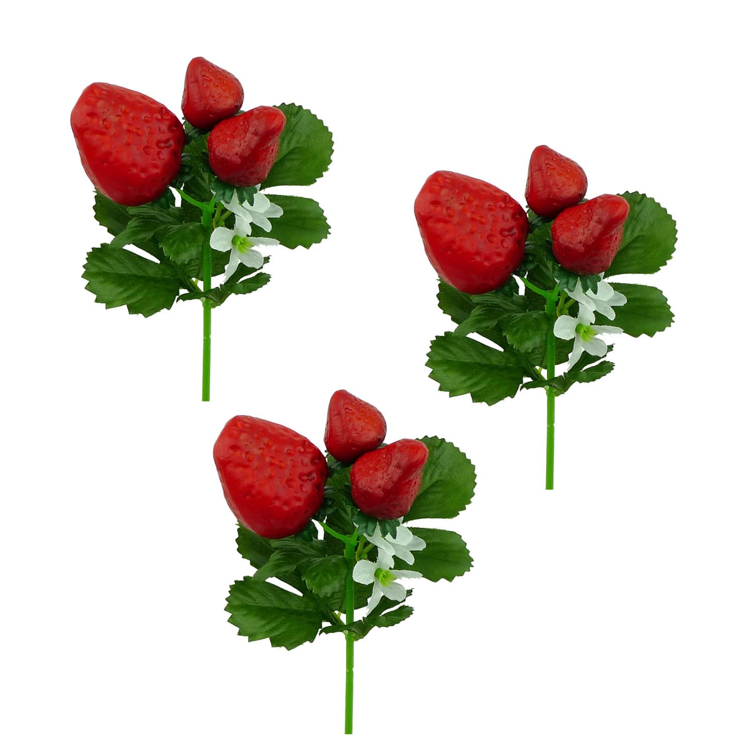 Strawberry Picks Set Of 3 Greenery Gal