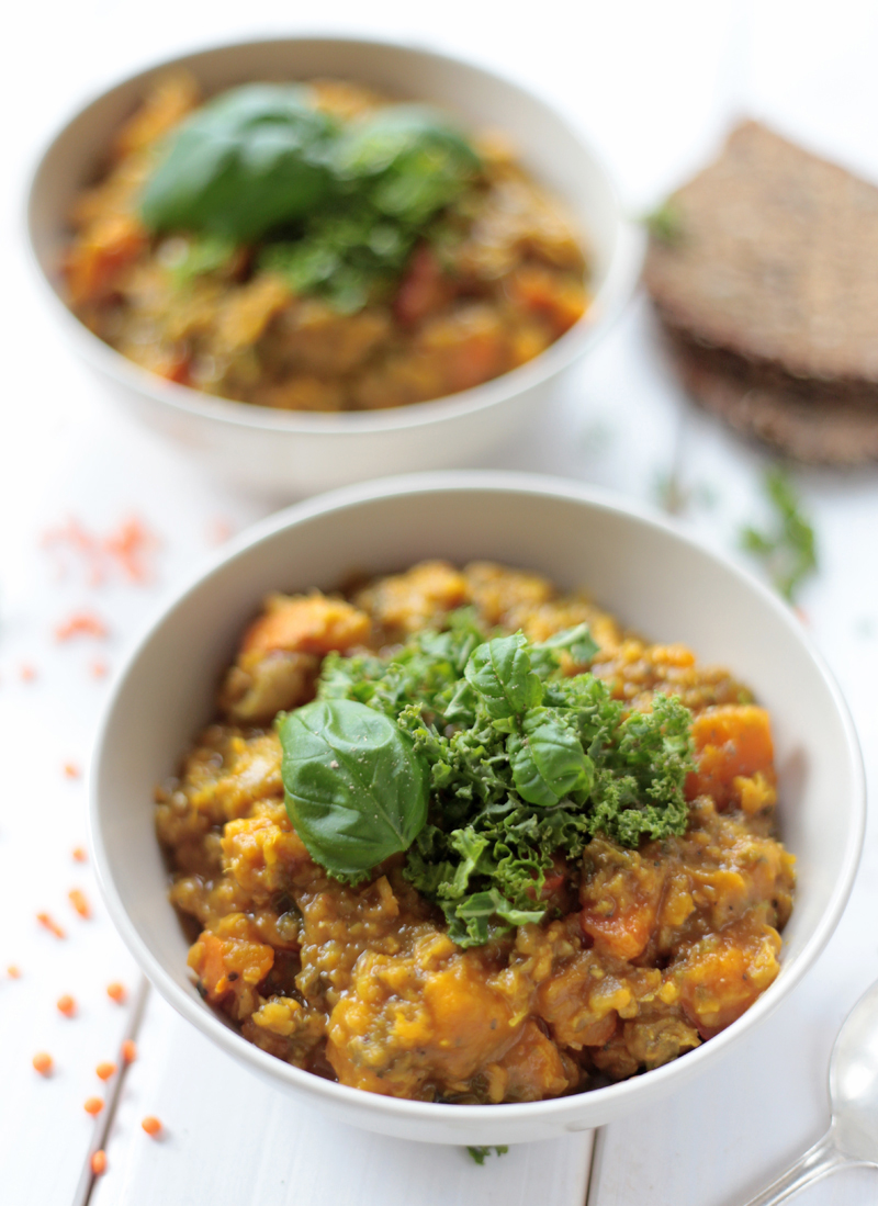 Red Lentil and Sweet Potato Stew • Green Evi