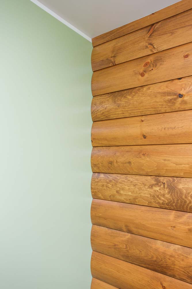 Knotty Pine Log Siding 104 Greenfield Finishing