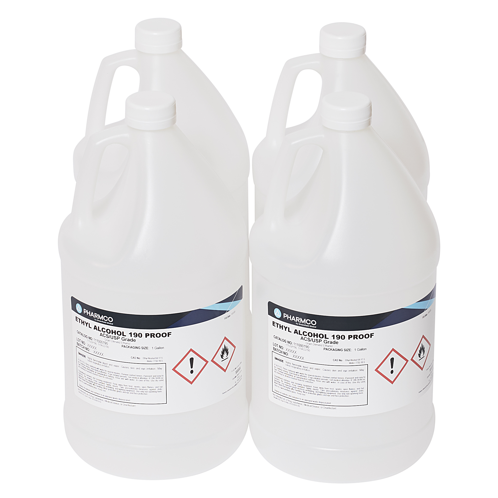 Ethanol 190 Proof 4x1 Gal