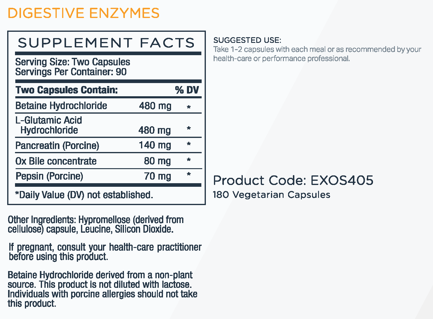 Probiotico bifidobacterium infantis 35624 supplement, digestive enzymes