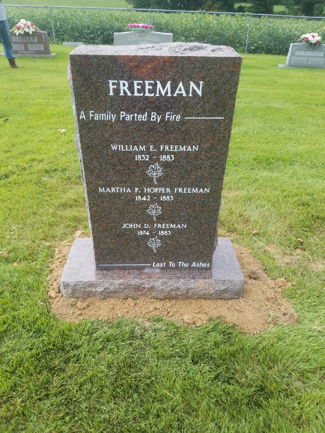 Freeman Family Monument172 Greenfield Monument Works