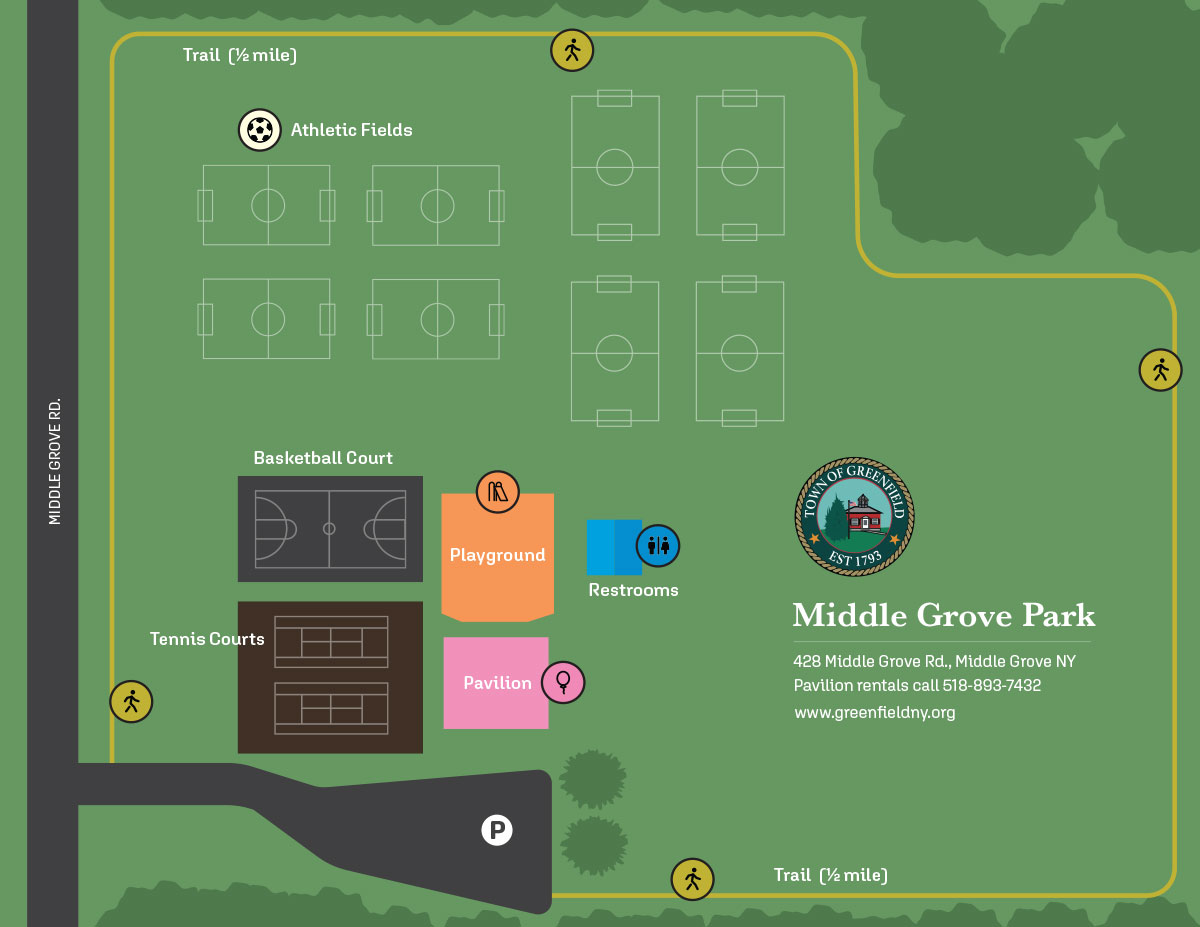 Middle Grove Park Map Town of Greenfield