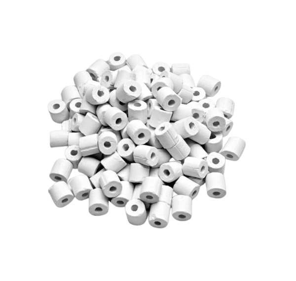 Filter Media White Ceramic Rings (1kg)
