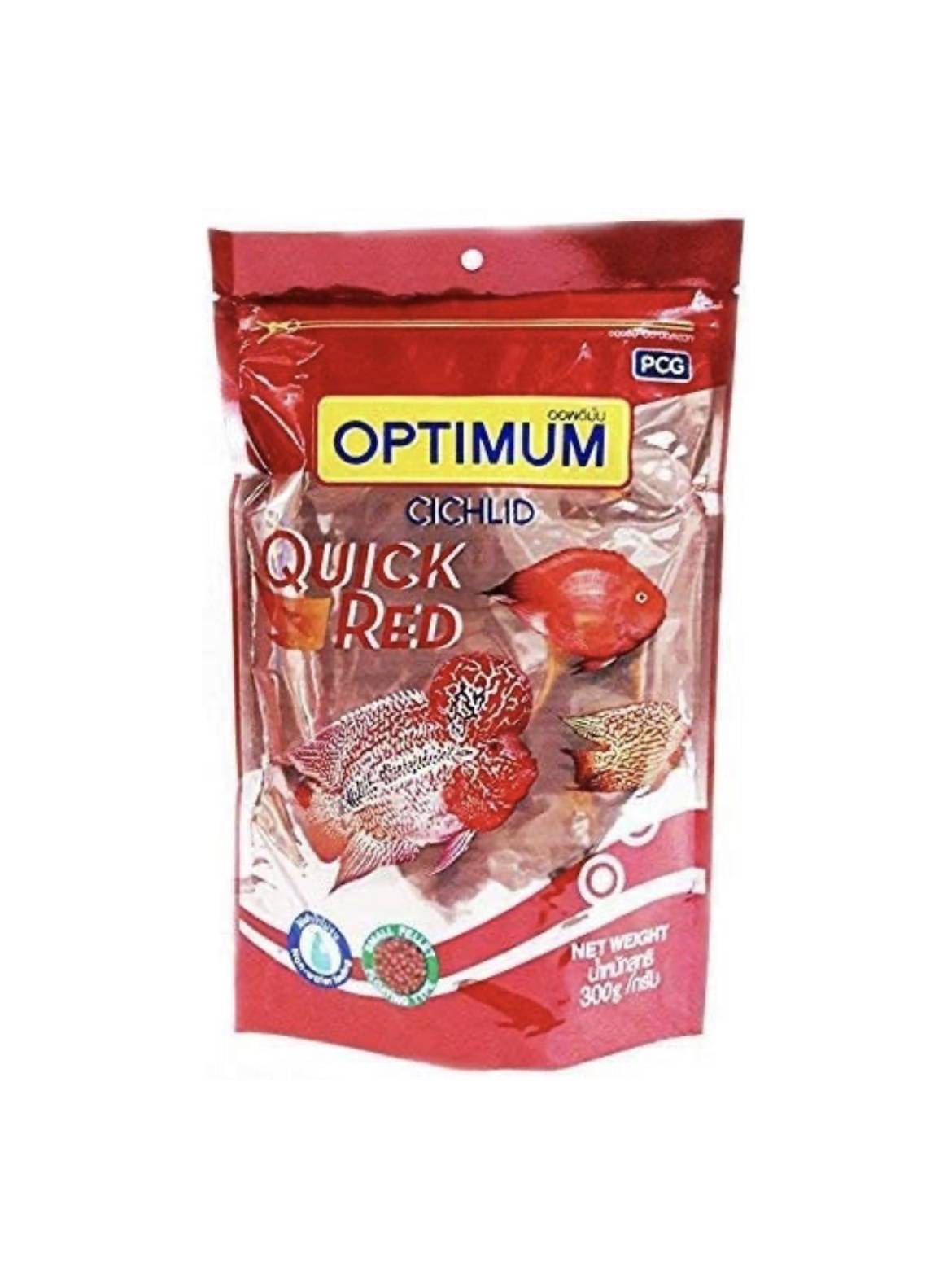 Optimum Cichlid Fish Food Quick RED Fish Food (small Pellets 300 gm