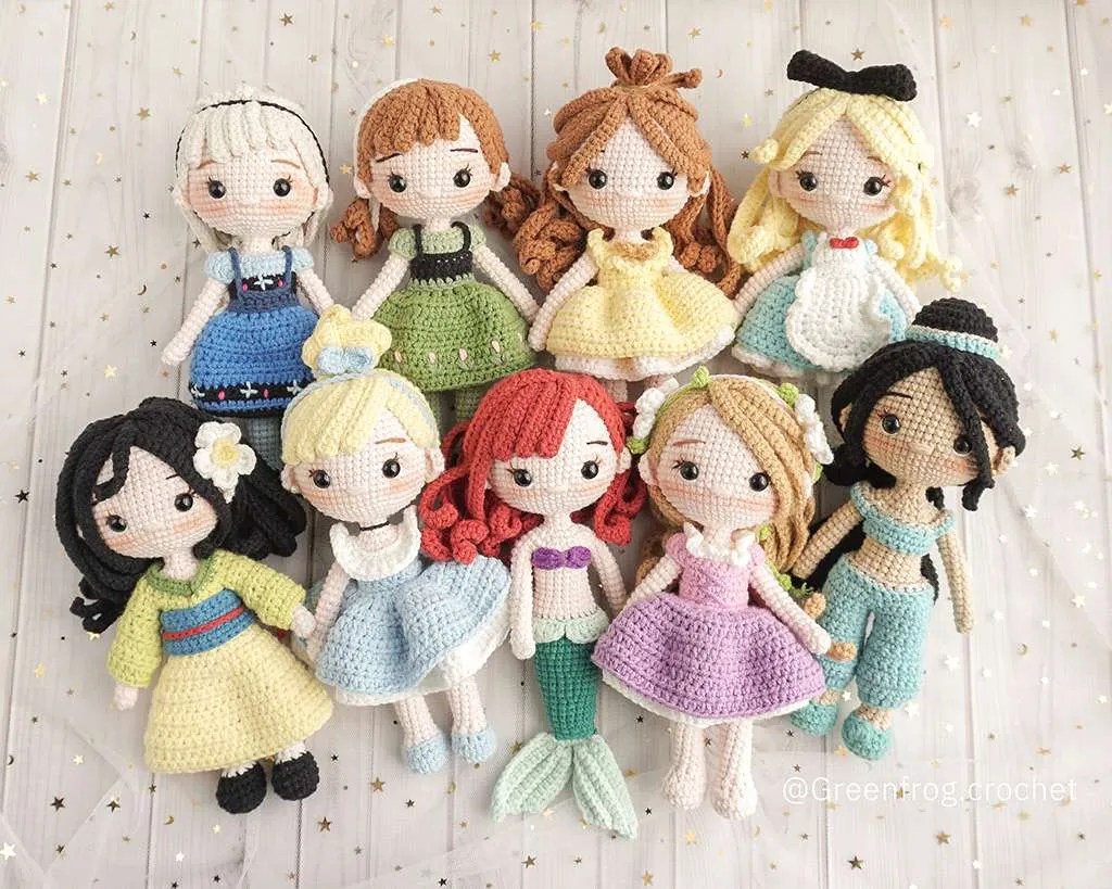 Amigurumi Disney Princess Free Pattern Crochet Multicultural Pastime